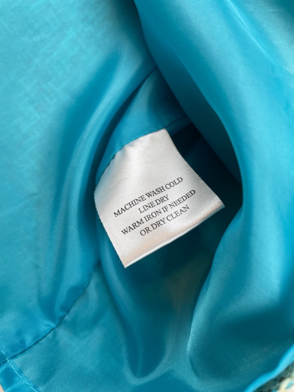 Sag Harbor Teal and Green Tweed Pencil Skirt - Picture 6 of 7